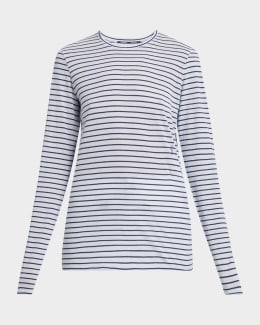 Bottega Veneta Long-Sleeve Compact Cotton Rib Jersey Henley
