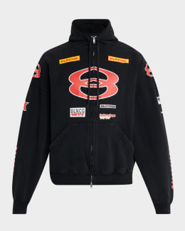 ［Balenciaga ］LOOP SPORTS ICON LOGO ZIP HOODIE Balenciaga Men's Loop Sports Icon Hoodie | Neiman Marcus