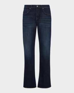 デニム・ジーパン SEVEN FOR ALL MANKIND JEANS (JSP0C320NG BLACK) 7 For All Mankind mens for All Mankind Standard Fit Straight