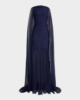 Giorgio Armani Bow One-Shoulder Silk Gown | Neiman Marcus