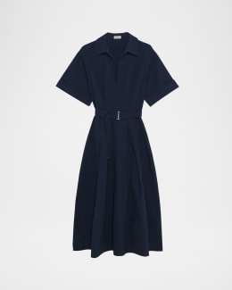 SIMKHAI Aldina Sleeveless Jersey Midi Dress | Neiman Marcus