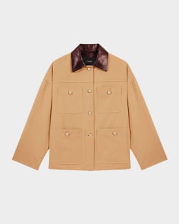 【SANDRO】Bastille Mock Neck Coat Sandro Bastille Mock Neck Coat | Bloomingdale's