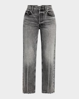 Jean Paul Gaultier Zip-Belt Straight-Leg Jeans | Neiman Marcus