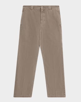 Dries Van Noten Men's Pickerby Cotton Straight-Fit Carpenter Pants