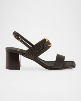 サンダル・ミュール SALVATORE FERRAGAMO KARINA SANDALS IN SMOOTH LEATHER FERRAGAMO Karina embellished leather sandals | NET-A-PORTER