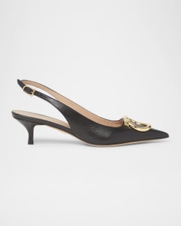 Ferragamo Gylla Patent Bow Slingback Pumps | Neiman Marcus