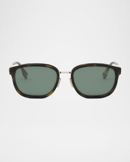 Fendi Men's FF Squared Rectangle Sunglasses | Neiman Marcus