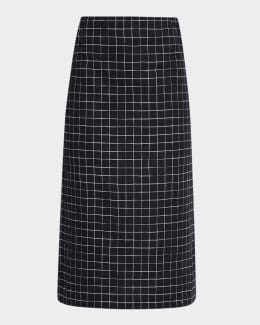Theory Lace Midi Skirt | Neiman Marcus