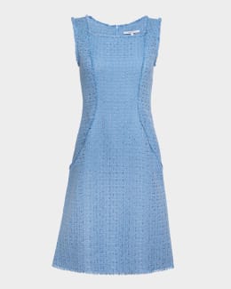 パーティードレス FABIANA FILIPPI Light cotton sleeveless dress Fabiana Filippi Light Cotton Sleeveless Dress In White