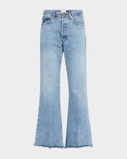 【関税込み】FRAME ホワイト Le Easy Flare ジーンズ Frame Le Easy Flare Release Fray Slit – Mikinola