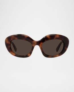 【送料&関税込】Loewe LW4167US Sunglasses - Unisex Loewe Metal Anagram Sunglasses | Neiman Marcus