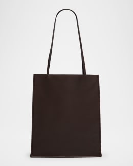 【THE ROW】MARLO LEATHER TOTE BA Marlo Large leather tote bag in black - The Row | Mytheresa
