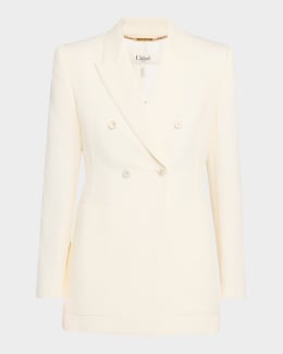【関税&送料込】Versace Single-Breasted Wool Gabardine Overs Versace Wool Gabardine Single-Breasted Informal Jacket