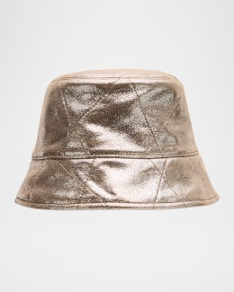 Loewe Sheep Shearling Fur Bucket Hat | Neiman Marcus