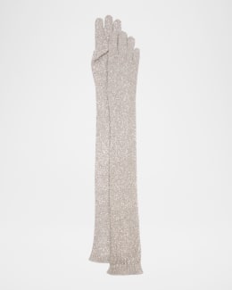 手袋 MAX MARA Woman Gloves Grey 2424566013600 011 Alaggio gloves | Max Mara | OTTODISANPIETRO