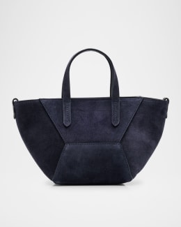 Dries Van Noten Crinkled Metallic Leather Mini Crossbody Bag