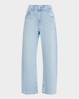 【送料&関税込】AGOLDE luna Light Blue Jeans With Logo Patch AGOLDE Luna high-rise tapered organic jeans | NET-A-PORTER
