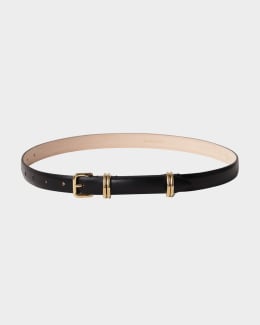 Dehanche Hollyhock Medium Leather Belt | Neiman Marcus