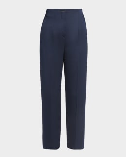【送料無料】KHAITE トレントン シルク トラウザーズ Khaite Trenton Sheer Silk Blend Organza Drawstring Pants