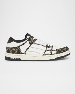 Amiri Men's Skel Low-Top Two-Tone Leather Sneakers | Neiman