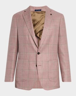 Burberry Men's Double-Breasted Pinstripe Sport Coat | Neiman
