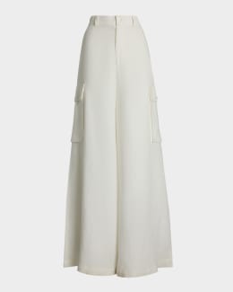 Max Mara Ninfa Wool Wide-Leg Pants | Neiman Marcus