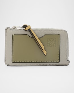 Loewe Knot Coind Card Holder in Napa Leather | Neiman Marcus