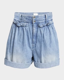 Etro Paisley Silk Shorts | Neiman Marcus