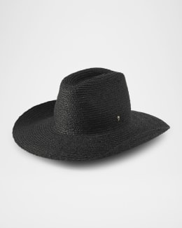 Helen Kaminski Nika Shearling-Trim Brushed Wool Beanie | Neiman Marcus