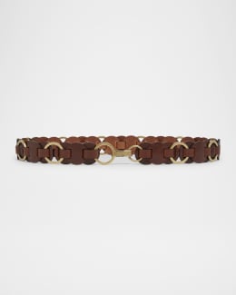 Isabel Marant Lota Circular Suede Belt | Neiman Marcus