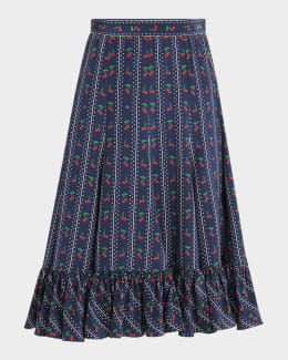 スカート VALENTINO GARAVANI Printed Linen Skirt Valentino Garavani Printed Linen Skirt | italist