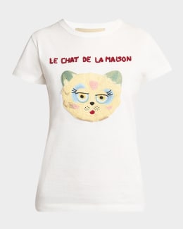 Valentino Garavani V-Logo Print Cotton Jersey T-Shirt