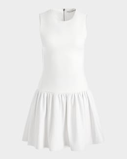 Alice + Olivia Arden Drop-Waist Bubble Mini Dress | Neiman