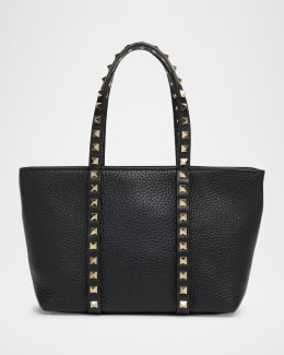 Valentino Garavani Rockstud Medium Canvas Tote Bag | Neiman