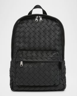 ZEGNA Men's Luxury Calfskin Hoodie Backpack | Neiman Marcus