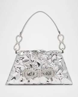 JW Anderson Shell Chrome Resin Clutch Bag | Neiman Marcus