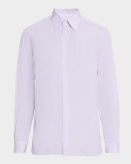 Ralph Lauren Purple Label Men's Textured Linen-Blend Camp