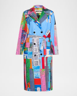 Marni Printed Straight Duster Coat | Neiman Marcus