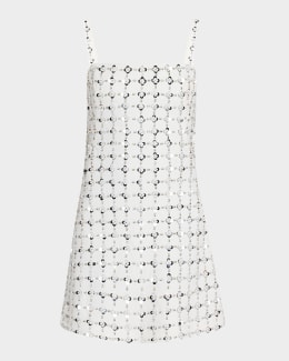 LoveShackFancy Sydow Linen Mini Dress | Neiman Marcus