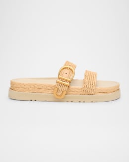 Cult Gaia Brielle Sporty Buckle Slingback Sandals | Neiman