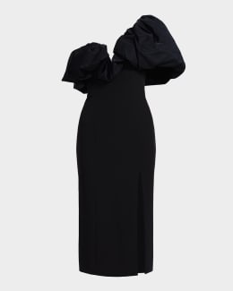 BCBGMAXAZRIA Cutout Pleated Tulle Mini Dress | Neiman Marcus