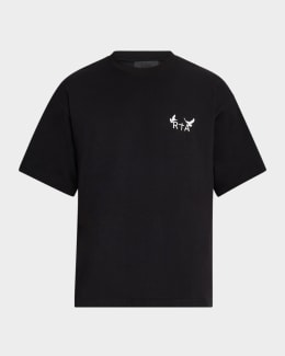 McQueen Men's Uneven Tie-Dye T-Shirt | Neiman Marcus