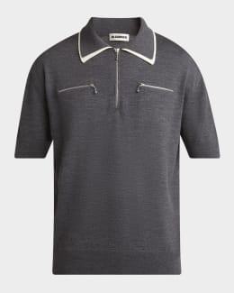 AMIRI MA quad ポロシャツ 正規品 Amiri Men's MA Quad Toweling Polo Shirt | Neiman Marcus