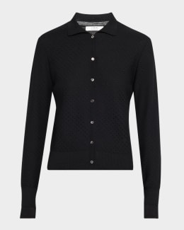 トップス Her lip to Crillon Boucle Cardigan black Line & Dot Women's Khloe Boucle Cardigan, Black, XS at
