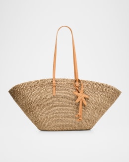POOLSIDE The Box Rattan Shoulder Bag | Neiman Marcus