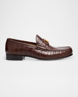 Loewe x Paula's Ibiza Men's Faro Leather Loafers | Neiman Marcus