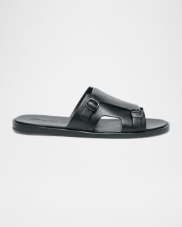 【Tom ford】 PRESTON LOGO-PERFORATED SLIDES TOM FORD logo-perforated slides | REVERSIBLE