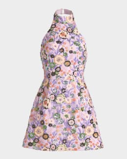 helsi ellen embroidered lace-up mini dress Daisy main image 1