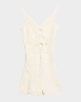 STAUD Laura Linen Mini Dress | Neiman Marcus