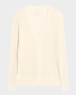 売れ筋商品|||ラルフローレン ニット&セーター アウター レディース Women's Rib-Knit Linen-Blend V-Neck Cardigan Mascarpone Cream Lauren Ralph Lauren Rib Knit Linen Blend V Neck Cardigan